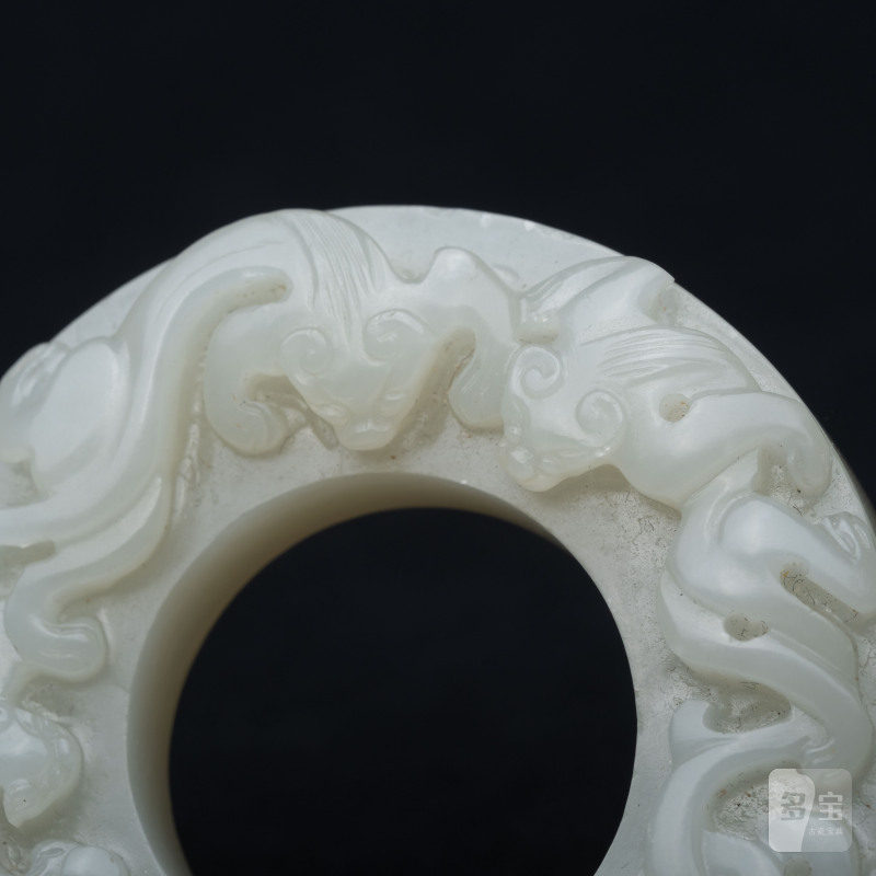    清 白玉四龍壁 - 图2